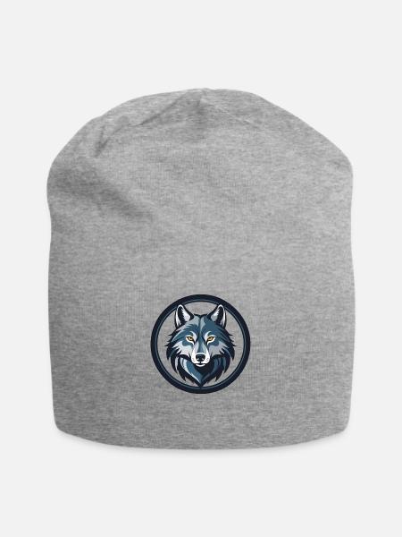 Wolf - Jersey-Beanie - Grau meliert
