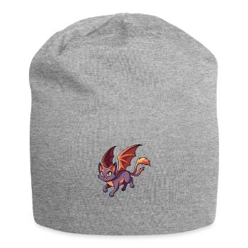 Teuflische Katze – Frech und Niedlich - Jersey-Beanie - Grau meliert - Vorne