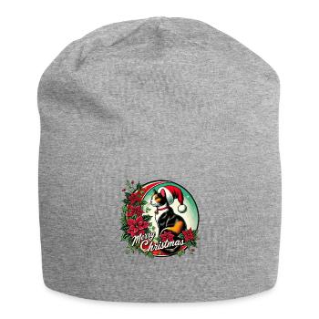 Merry Christmas - Jersey Beanie - heather grey - Front
