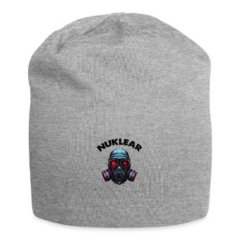 Gas mask - Jersey Beanie - heather grey - Front