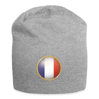 Frankreich Emblem - Jersey-Beanie - Grau meliert - Vorne