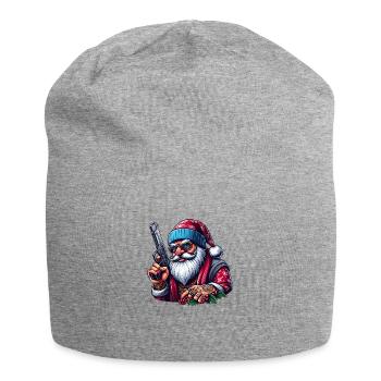 Gangster Santa - Jersey-Beanie - Grau meliert - Vorne