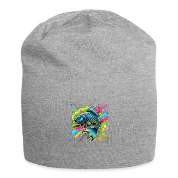 Pêcheur de poissons - Bonnet en jersey - gris chiné - Devant