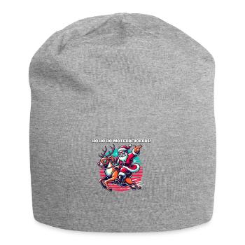 Ho Ho Ho Motherfuckers Weihnachtsmann - Jersey-Beanie - Grau meliert - Vorne