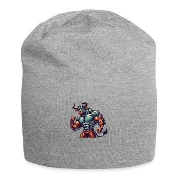 Bodybuilder Taureau - Bonnet en jersey - gris chiné - Devant