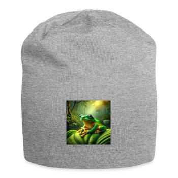 Kambo Frog - Jersey-Beanie - Grau meliert - Vorne