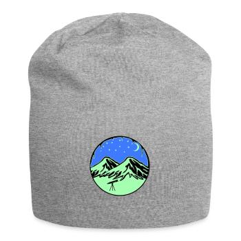 Télescope des montagnes du ciel étoilé - Bonnet en jersey - gris chiné - Devant
