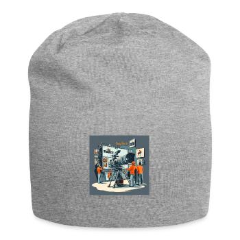 The camera studio - Jersey-Beanie - Grau meliert - Vorne