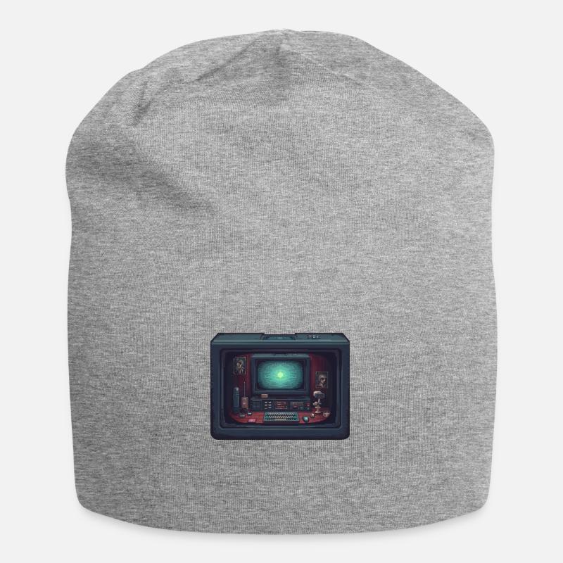Ordinateur dans l’ordinateur - Bonnet en jersey - gris chiné
