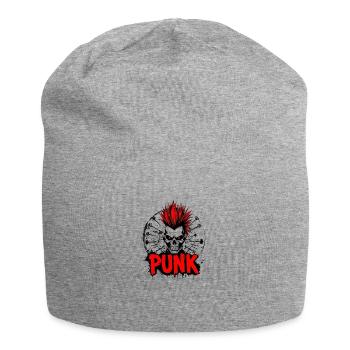 Punk - Jersey-Beanie - Grau meliert - Vorne