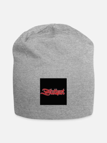 STUTTGART - Jersey-Beanie - Grau meliert