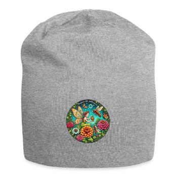 Honigbienen-Fee - Jersey-Beanie - Grau meliert - Vorne
