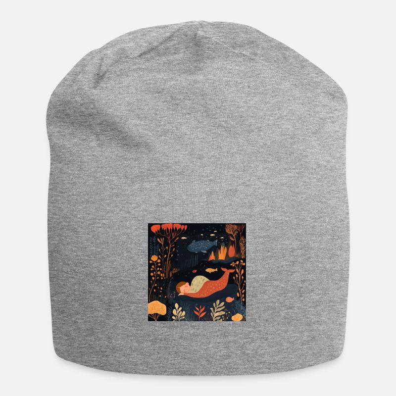 Dream - Jersey-Beanie - Grau meliert