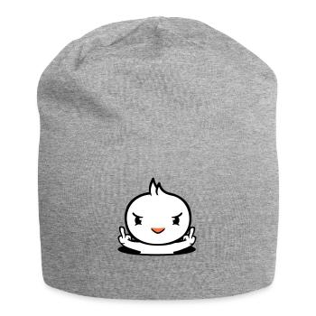 oiseau mal trou inférieur majeur montrer mauvais garçon - Bonnet en jersey - gris chiné - Devant