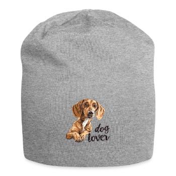 Hundeliebhaber - Jersey-Beanie - Grau meliert - Vorne