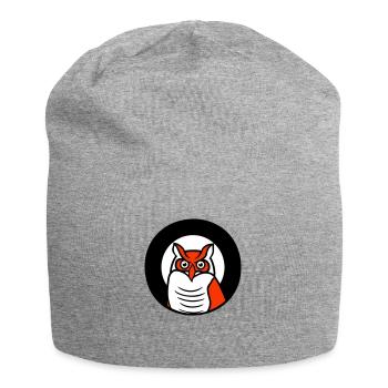 hibou oiseau aigle hibou hibou nuit oiseau effraie des granges chouette bande dessinée - Bonnet en jersey - gris chiné - Devant