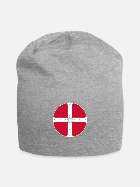 Wikinger - Jersey-Beanie - Grau meliert