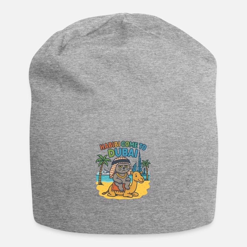 Dubaï - Bonnet en jersey - gris chiné