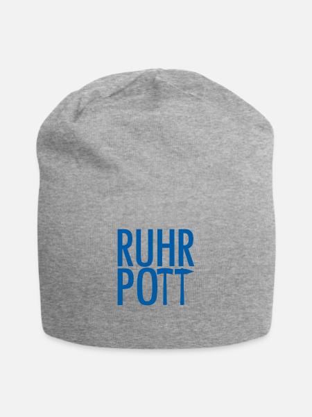 Ruhrpott - Jersey-Beanie - Grau meliert
