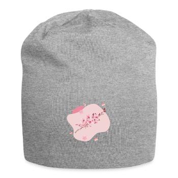 Sakura - Bonnet en jersey - gris chiné - Devant