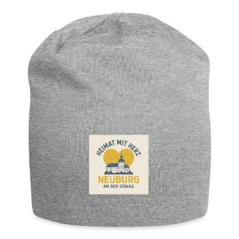 Heimat mit Herz Neuburg an der Donau - Jersey-Beanie - Grau meliert - Vorne