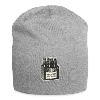 My Kinda Six Pack - Jersey Beanie - heather grey - Front