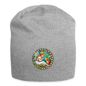 Chipmunk Fairy - Jersey Beanie - heather grey - Front