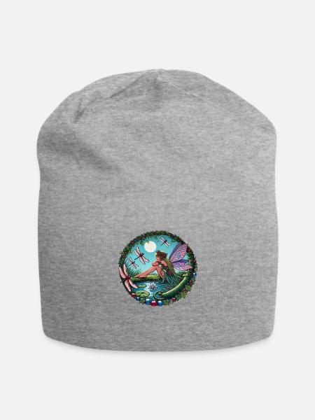 Libelle Fee - Jersey-Beanie - Grau meliert