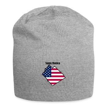 Santa Monica, Los Angeles - Jersey-Beanie - Grau meliert - Vorne