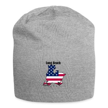 Long beach - Jersey Beanie - heather grey - Front