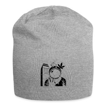 Astronaut Wasserturm Delmenhorst Transparent - Jersey-Beanie - Grau meliert - Vorne