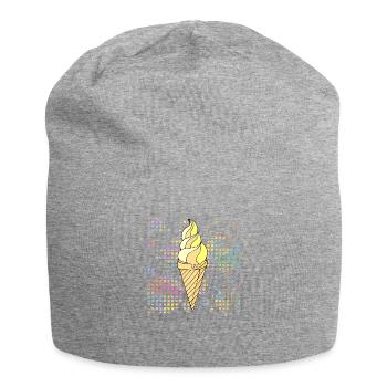 Eis - Jersey-Beanie - Grau meliert - Vorne