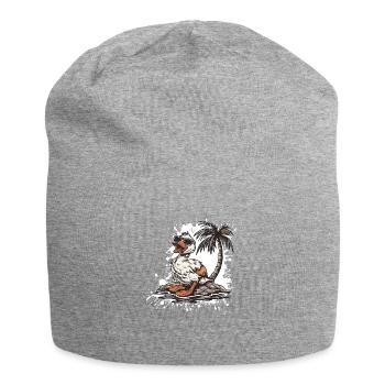 Duck Summer Holiday - Jersey Beanie - heather grey - Front