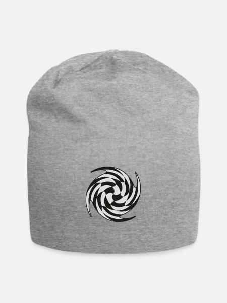 Swirl chess - Jersey-Beanie - Grau meliert