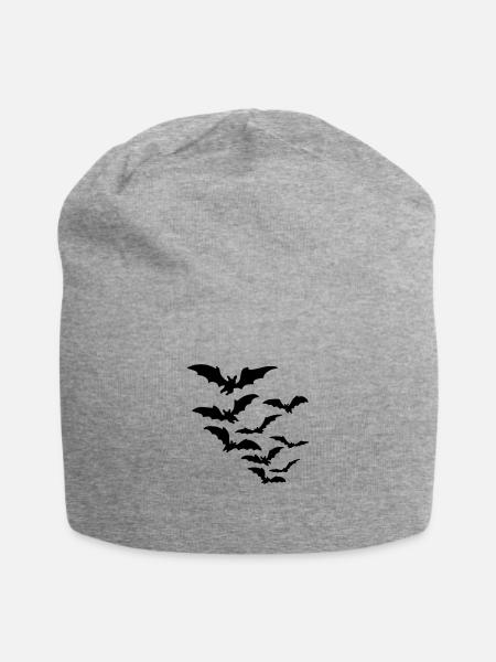 fledermaus - Jersey-Beanie - Grau meliert