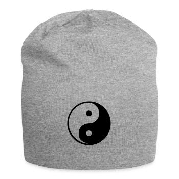 Ying Yang - Jersey-Beanie - Grau meliert - Vorne