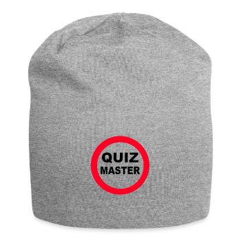 Quiz Master Stop Sign - Jersey Beanie - heather grey - Front