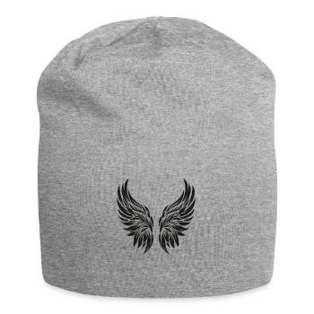Ailes d’ange - Bonnet en jersey - gris chiné - Devant