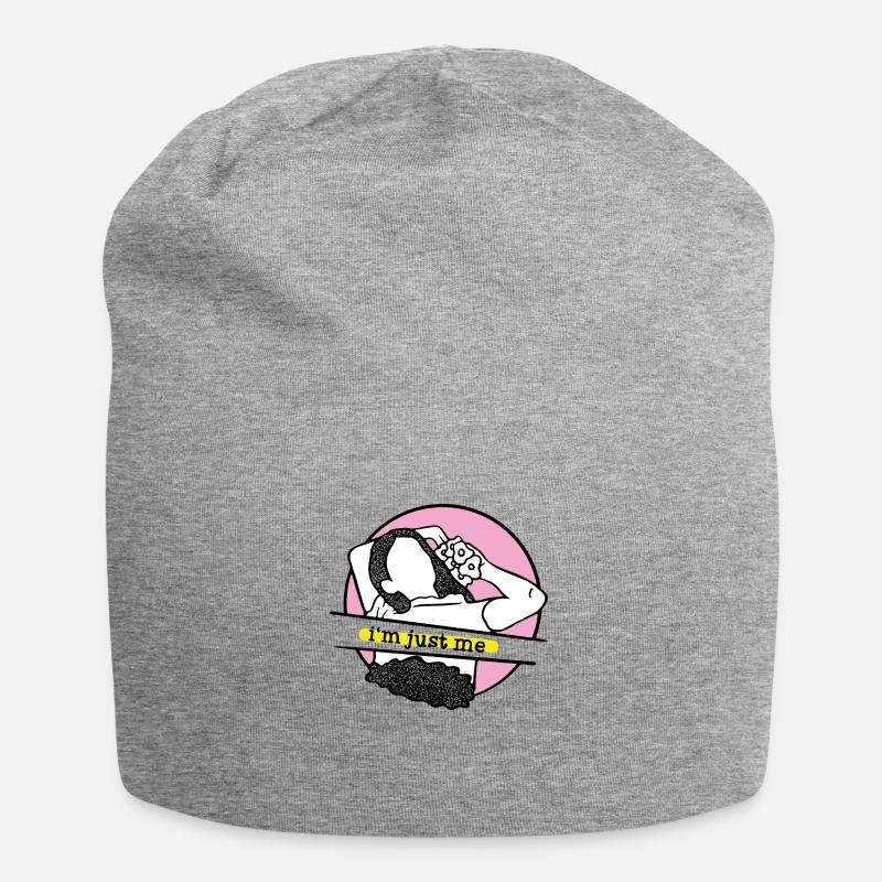 Im just me - Jersey Beanie - heather grey