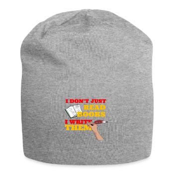 Poet Poetry Poet Poetry I Gift - Jersey Beanie - heather grey - Front