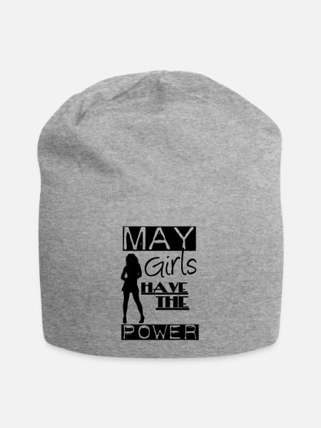 May Girls Geschenk Geburtstag - Jersey-Beanie - Grau meliert