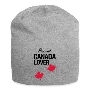 Canada Lover Kanada Land Nordamerika Geschenk - Jersey-Beanie - Grau meliert - Vorne