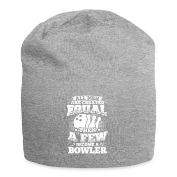 Funny Bowling Bowler Shirt All Men Equal - Jersey-Beanie - Grau meliert - Vorne