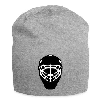 ice hockey ice skating skates puck hel - Jersey Beanie - heather grey - Front