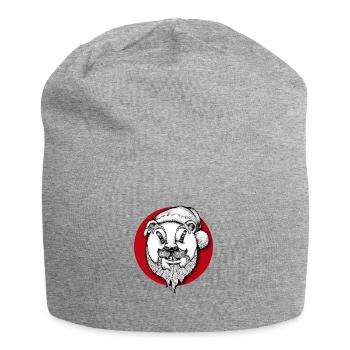 Happy Christmas Design - Jersey-Beanie - Grau meliert - Vorne