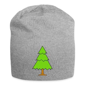 baum tree baumstamm wald forest woods190 - Jersey-Beanie - Grau meliert - Vorne
