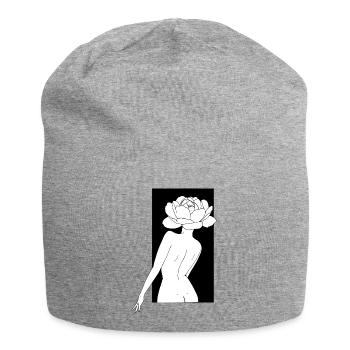 Camelia skaliert.png - Jersey-Beanie - Grau meliert - Vorne