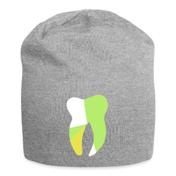 tooth graphic - Jersey Beanie - heather grey - Front