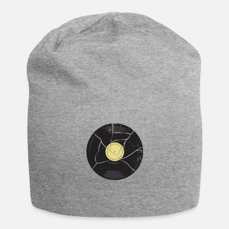 Disque vinyle - Bonnet en jersey - gris chiné