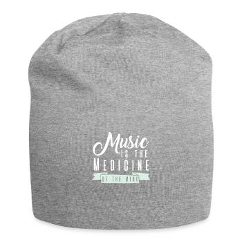 Gute Musik - Jersey-Beanie - Grau meliert - Vorne